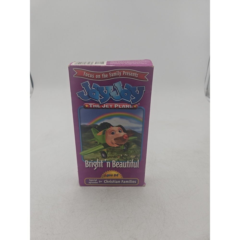 Jay Jay The Jet Plane Bright N' Beautiful (VHS, 1999) Christian Children Show